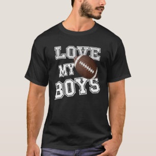 Amo la camiseta de mis chicos para el fútbol de la