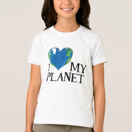 Amo la camiseta de mis hijos del planeta