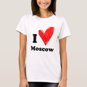 Amo la camiseta de Moscú
