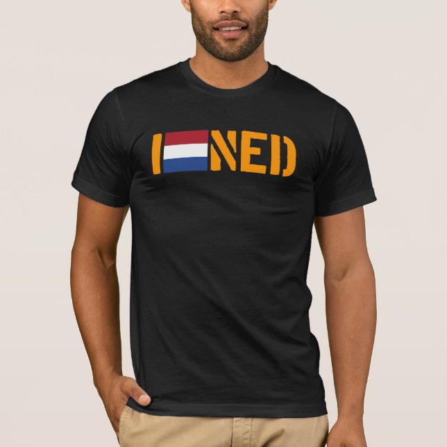 Amo la camiseta de NEDERLANDS (Anverso)