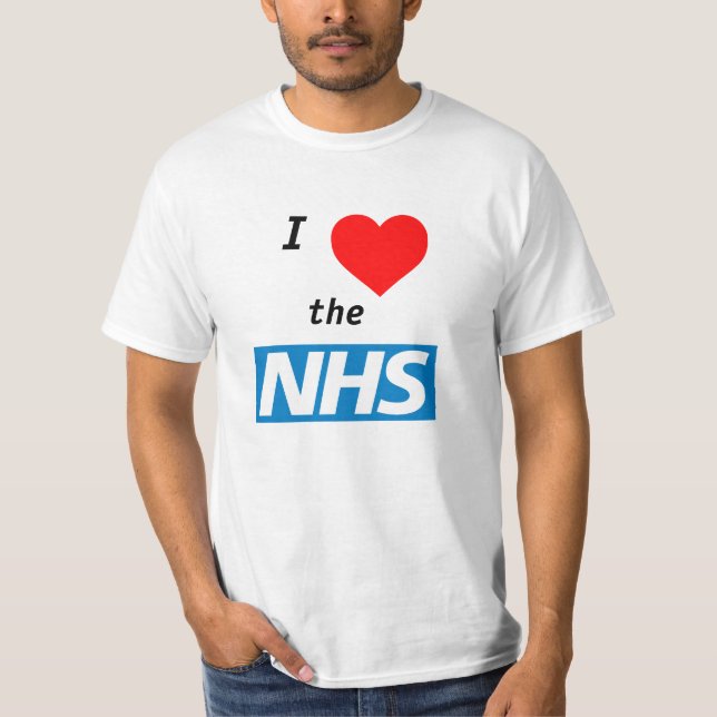 Amo la camiseta de NHS (Anverso)