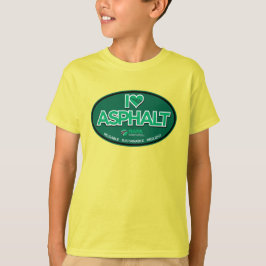 Amo la camiseta de niños asfaltados - Amarillo