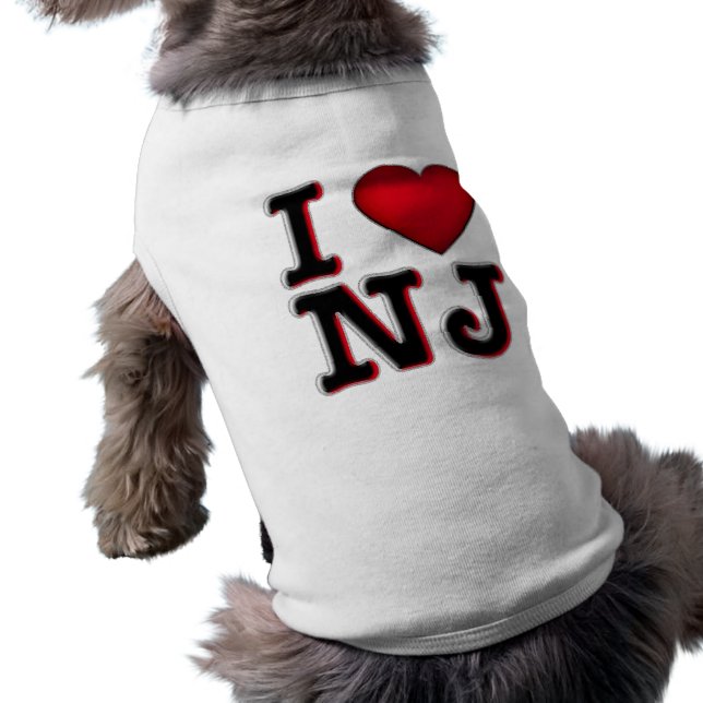 Amo la camiseta de NJ Doggie (Atrás)