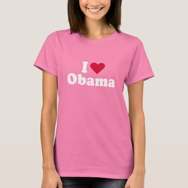 Amo la camiseta de Obama (Anverso)