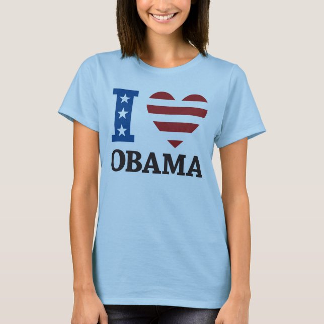 Amo la camiseta de Obama (Anverso)