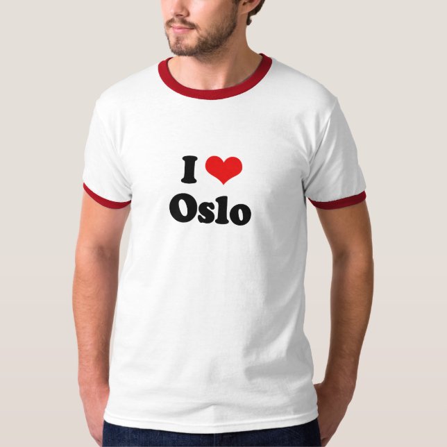 Amo la camiseta de Oslo (Anverso)