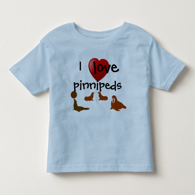 Amo la camiseta de Pinnipeds (Anverso)