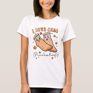 Amo la camiseta de prevención de caídas