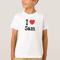 Amo la camiseta de Sam Heart