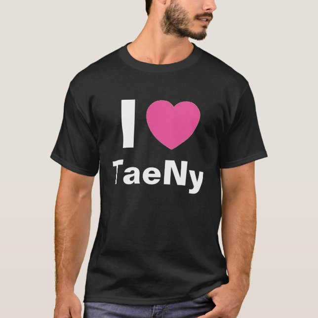 Amo la camiseta de TaeNy (el negro) (Anverso)