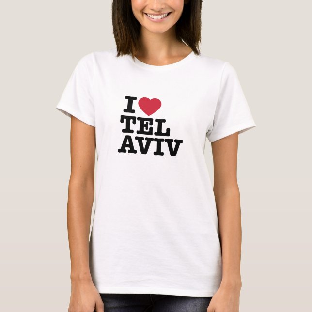 Amo la camiseta de Tel Aviv (Anverso)