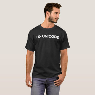 Amo la camiseta de Unicode - desaparecidos del