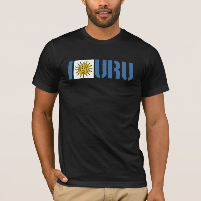 Amo la camiseta de URUGUAY (Anverso)