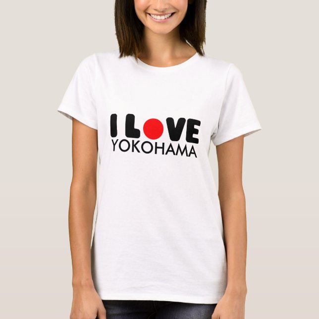 Amo la camiseta de Yokohama el | (Anverso)