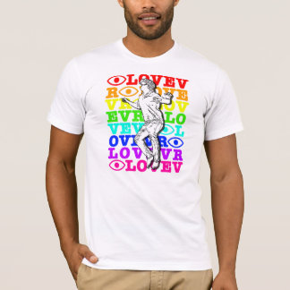 Amo la camiseta del arco iris de VR