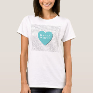 Amo la camiseta del blanco de Karen