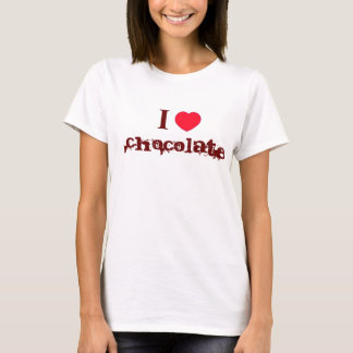 Amo la camiseta del chocolate