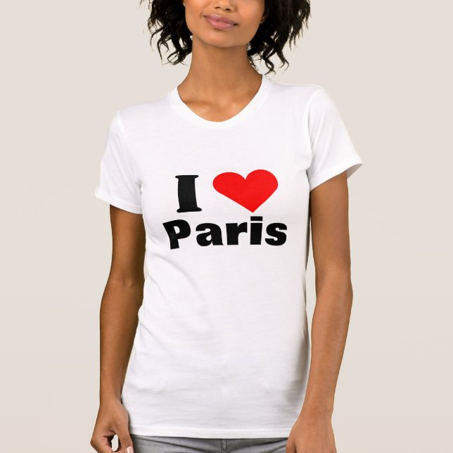 Amo la camiseta del corazón de París (Anverso)