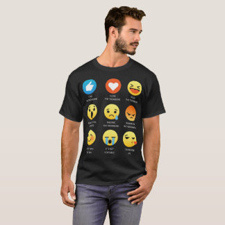 Amo la camiseta del Emoticon de la emoji del