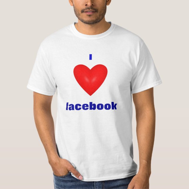 Amo la camiseta del facebook (Anverso)