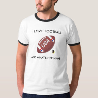 Amo la camiseta del fútbol