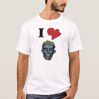 AMO la camiseta del gráfico de los ZOMBIS