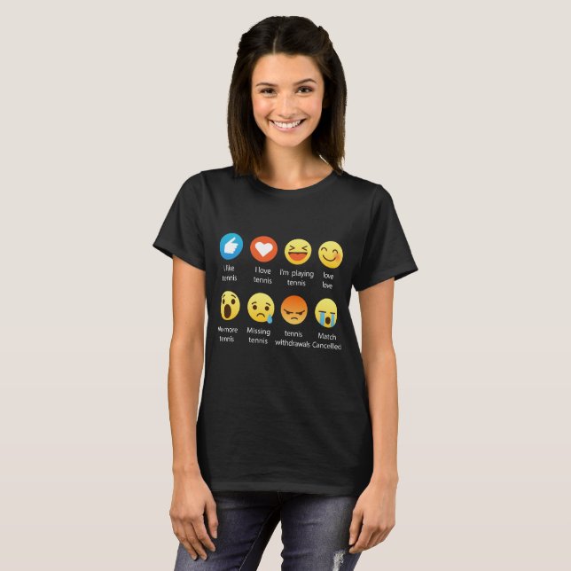 Amo la camiseta del gráfico del Emoticon de la (Anverso completo)