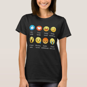 Amo la camiseta del gráfico del Emoticon de la