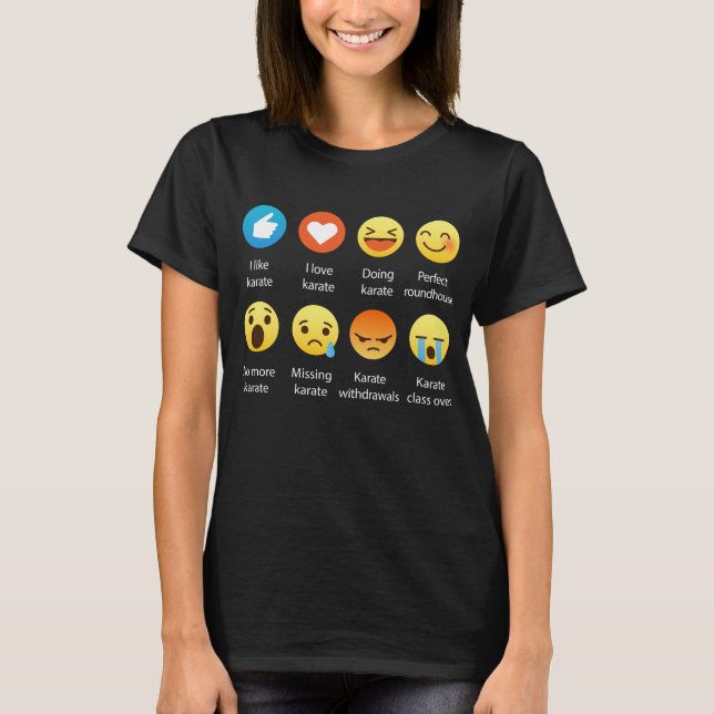 Amo la camiseta del gráfico del Emoticon de la (Anverso)