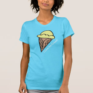 Amo la camiseta del helado