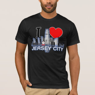 Amo la camiseta del horizonte de Jersey City