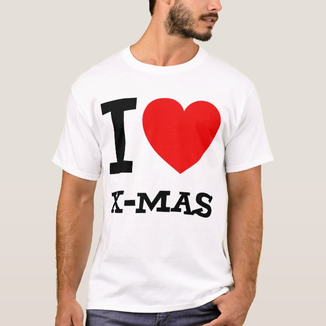 Amo la camiseta del navidad (Anverso)