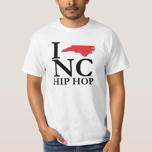 Amo la camiseta del NC Hip Hop (Anverso)
