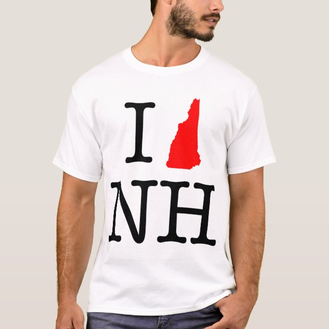 Amo la camiseta del NH New Hampshire (Anverso)