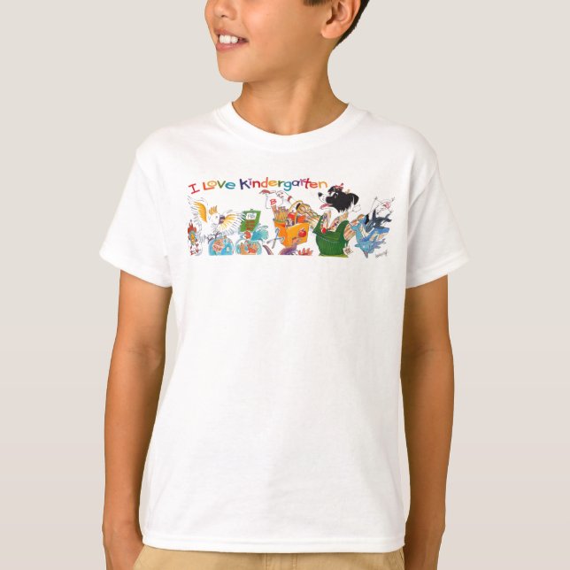 Amo la camiseta del niño de la guardería (Anverso)