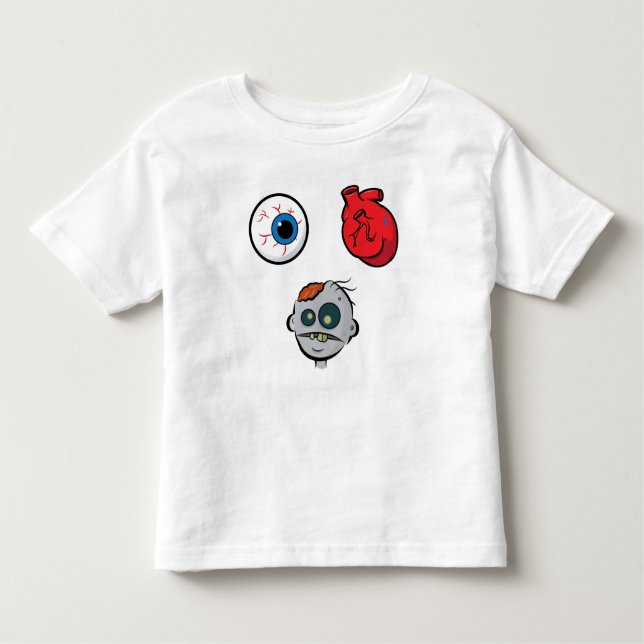 Amo la camiseta del niño de los zombis (Anverso)