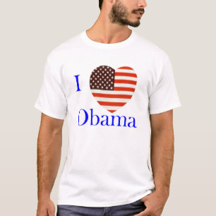 Amo la camiseta del personalizado de Obama