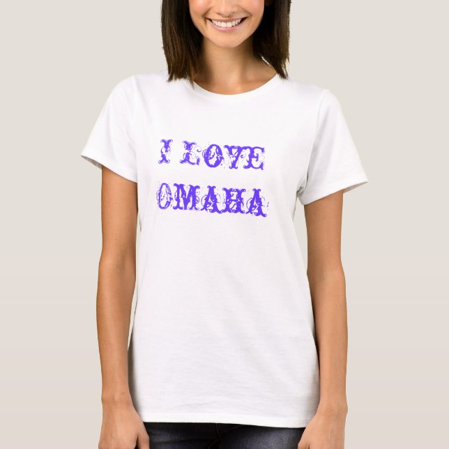 Amo la camiseta del polluelo de Omaha (Anverso)