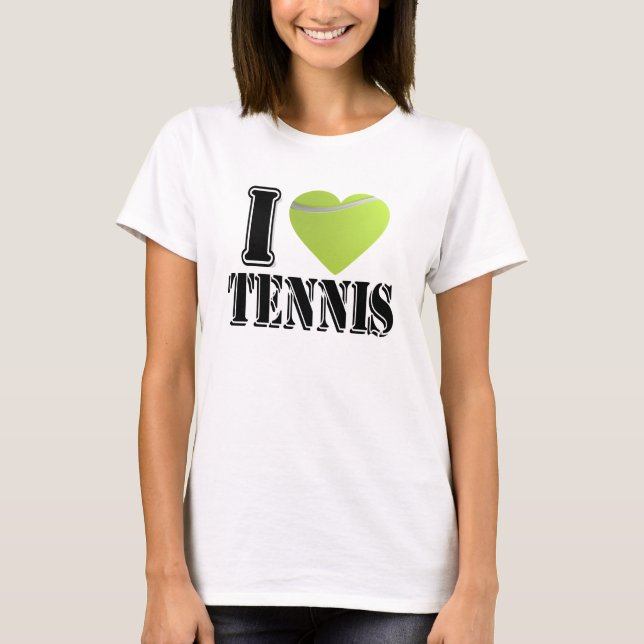 Amo la camiseta del tenis (Anverso)