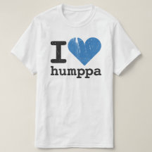Amo la camiseta del valor azul de Humppa