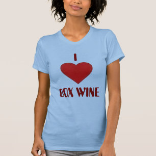 Amo la camiseta del VINO de la CAJA