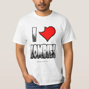 Amo la camiseta del zombi de los zombis