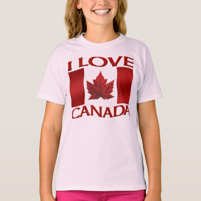 Amo la camiseta deportiva de Canada Jersey Canada  (Anverso)