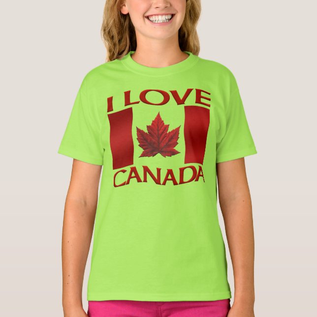 Amo la camiseta deportiva de Canada Jersey Canada  (Anverso)