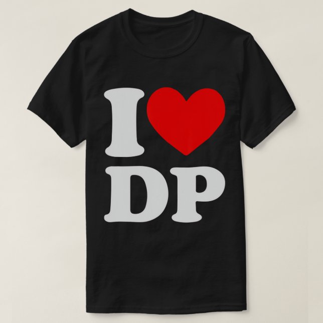Amo la camiseta DP I al corazón (Diseño del anverso)