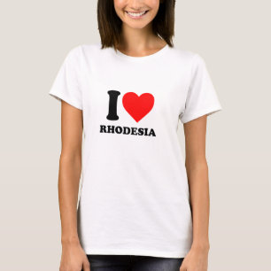 Amo la camiseta fresca de Rhodesia