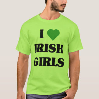 Amo la camiseta irlandesa de los chicas