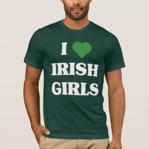 Amo la camiseta irlandesa de los chicas