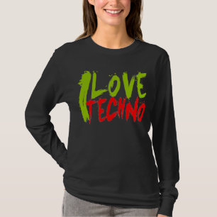 AMO la camiseta larga de TECHNO