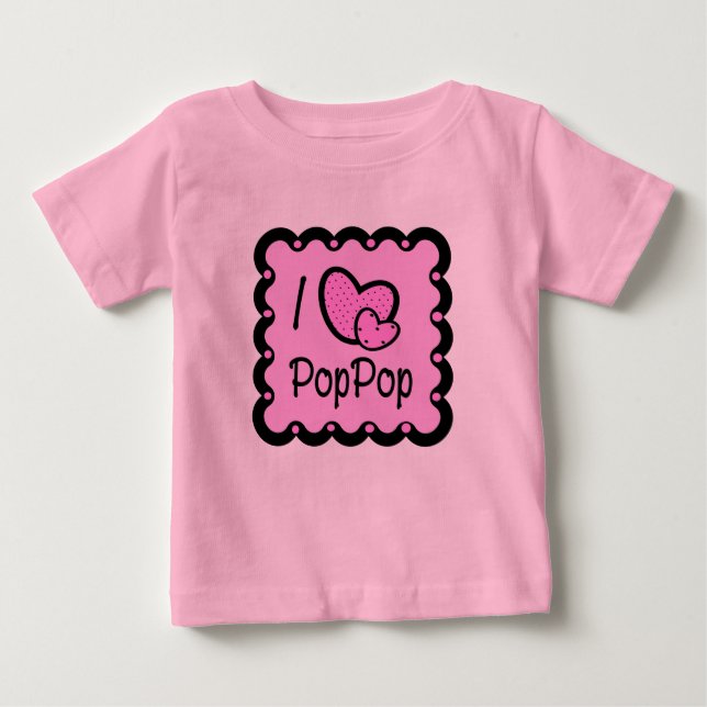 Amo la camiseta linda de PopPop (Anverso)